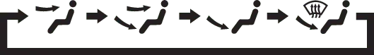 Kia Seltos bi-level air flow mode icon
